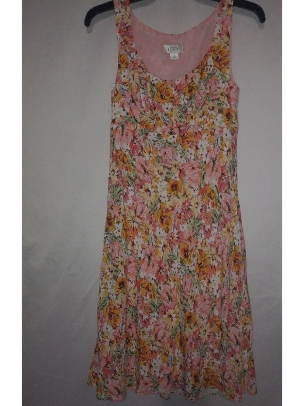 LOFT S 4 Beautiful Spring Floral Sleeveless A-Line Shift Mini Dress